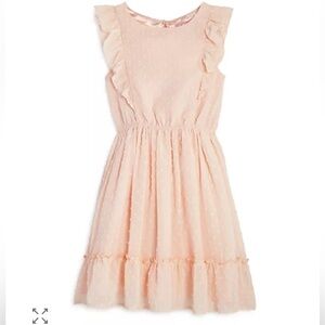 BCBGirls Pale Pink Dot Chiffon Dress